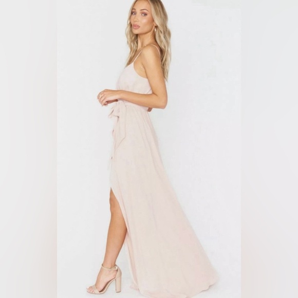 Show Me Your MuMu Light Pink Strapless bridesmaid Gown - Picture 2 of 9